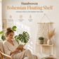🎁2026 New Arrivals 50% OFF💥Bohemian Hand Woven Macrame Wall Hanging Floating Shelf for Books and Plants Living Room Decor