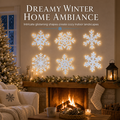 🥳2026 HOT SALE🥳💞50K+ SOLD!💥 50% OFF!❄️Glowing Snowflake Night Light Wall Stickers
