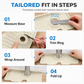 🧽 Silicone Faucet Splash Guard Mat — Drain Fast, Cuttable