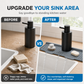 🧽 Silicone Faucet Splash Guard Mat — Drain Fast, Cuttable
