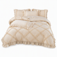🛏️French Princess Style Washed Cotton Bedding Set Simple and Fresh 4-Piece Duvet Cover and Sheet Set for All Seasons
