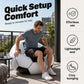 ⏳🔥LIMITED-TIME 50% OFF! ⏰⚽ Inflatable PVC Soccer-Shaped Sofa 🛋️– Fun Football Design, Durable & Portable Lounger for Game Room, Party, Bedroom & Match Nights ✨