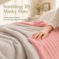 ❄️Lightweight Summer Cool Quilt with Soybean Fiber Filling and Textured Dot Fabric Machine Washable Air Conditioning Blanket for Adults and Kids