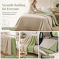 ❄️Lightweight Summer Cool Quilt with Soybean Fiber Filling and Textured Dot Fabric Machine Washable Air Conditioning Blanket for Adults and Kids
