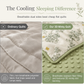 ❄️Lightweight Summer Cool Quilt with Soybean Fiber Filling and Textured Dot Fabric Machine Washable Air Conditioning Blanket for Adults and Kids