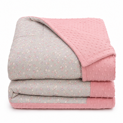 ❄️Lightweight Summer Cool Quilt with Soybean Fiber Filling and Textured Dot Fabric Machine Washable Air Conditioning Blanket for Adults and Kids