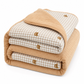 ❄️Lightweight Summer Cool Quilt with Soybean Fiber Filling and Textured Dot Fabric Machine Washable Air Conditioning Blanket for Adults and Kids