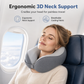 ⏳🔥LIMITED-TIME 50% OFF! ⏰Memory Foam U-Shaped Travel Neck Pillow with Ice Silk Cover and Magnetic Buckle for Portable Neck Support