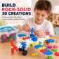 ❄️ LIMITED-TIME 50% OFF! 🧩 Kids 3D Interlocking Snowflake Building Blocks – Stable Build, Burr-free, Colorful ✨