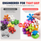 ❄️ LIMITED-TIME 50% OFF! 🧩 Kids 3D Interlocking Snowflake Building Blocks – Stable Build, Burr-free, Colorful ✨