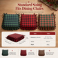 ⏳Limited-time 50% off⏰Christmas Plaid Chair Pad Thickened Non Slip Seat Cushion with Ruffled Removable and Washable Dining Chair Cushion for Office and Home💺
