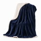Double Layer Thickened Flannel and Sherpa Fleece Throw Blanket Warm Air Conditioning Blanket
