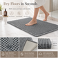 📢📢50% OFF !! ⏰Non Slip Water Absorbent Waffle Weave Bathroom Mat Solid Color Entrance Doormat