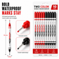 📢📢50% OFF !! ⏰10-Pack Dual Long Head Permanent Marker Pens Waterproof Oil-Based Deep Hole Scribing Markers for Woodworking