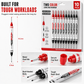 📢📢50% OFF !! ⏰10-Pack Dual Long Head Permanent Marker Pens Waterproof Oil-Based Deep Hole Scribing Markers for Woodworking