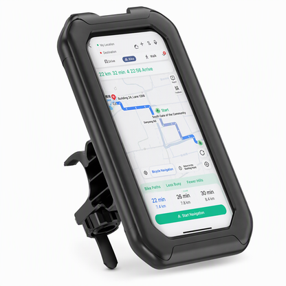 ⏳🔥LIMITED-TIME 50% OFF! ⏰Waterproof Bike & Motorcycle Phone Holder – Touch Screen & 360° Rotation 🚴