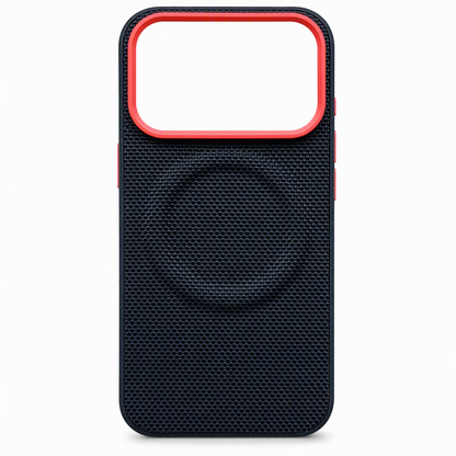 📱 LIMITED-TIME 50% OFF! ✨ Magnetic Woven Texture Phone Case with Gold Trim – Anti-Slip, Shockproof, Wireless Charging ✨