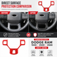 🚛 LIMITED-TIME 50% OFF! ✨ Steering Wheel Trim Cover For RAM Trucks – Carbon Look, Scratch-proof, Snap-on 🛠️