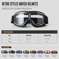 ⏳🔥LIMITED-TIME 50% OFF! ⏰💥Retro Motorcycle Goggles – Windproof, Shatterproof Lens, Vintage Style 🕶️