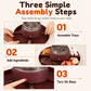 ⏳Limited-time 50% off⏰2-in-1 Electric Chocolate Fondue Melting Pot and Roaster Set with Fruit Platter for Parties⚡♨️🧁