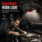 Bright Rechargeable LED Work Light with Magnetic Base Portable Inspection Lamp for Car Repair and Night Market Lighting