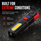 Bright Rechargeable LED Work Light with Magnetic Base Portable Inspection Lamp for Car Repair and Night Market Lighting