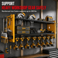 📢📢50% OFF !! ⏰Wall Mounted Heavy Duty Iron Power Tool Organizer and Garage Drill Storage Rack