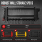 📢📢50% OFF !! ⏰Wall Mounted Heavy Duty Iron Power Tool Organizer and Garage Drill Storage Rack